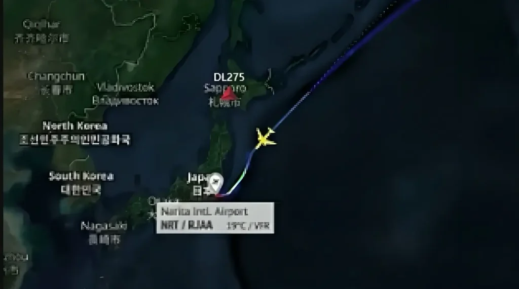 delta flight dl275 diverted lax