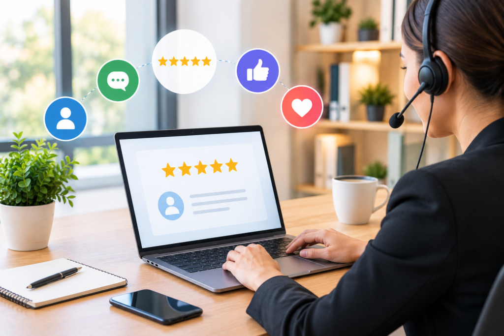 Text: Customer experience strategy for business growth